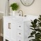 Flash Furniture Vega 36-in. Vanity w/Sink, Storage Cabinet w/Soft Close Doors, Open Shelf and 3 Drawers, White/Gold FS-VEGA36-KD-WH-GLD-GG - alternate 7